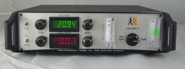 Gas Analyzer , O2 & CO2 - Std CO2 + Fuel Cell O2 (#17500A) - Image 2